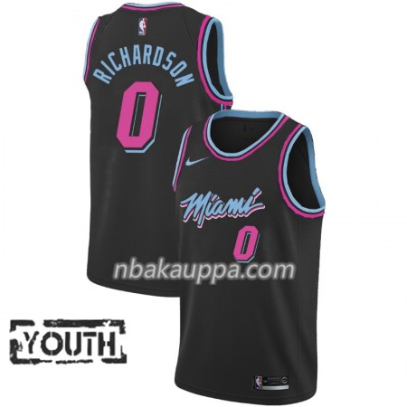 Miami Heat Josh Richardson 0 2018-19 Nike City Edition Musta Pelipaidat Swingman - Lasten
